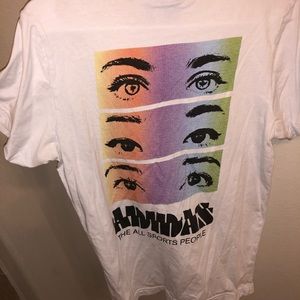 White adidas tee